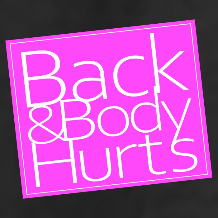 Back & Body Hurts Pink Logo Trucker Hat