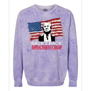 Back 2 Back Impeachment Champ Colorblast Crewneck Sweatshirt