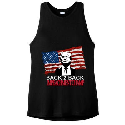Back 2 Back Impeachment Champ Ladies PosiCharge Tri-Blend Wicking Tank