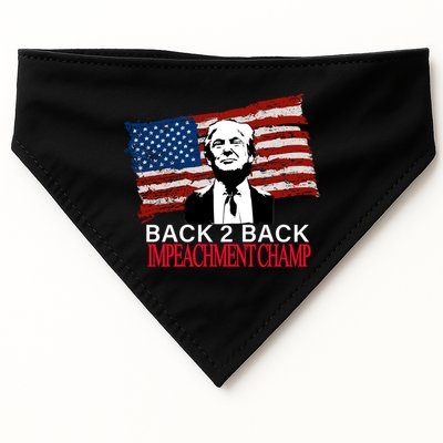 Back 2 Back Impeachment Champ USA-Made Doggie Bandana