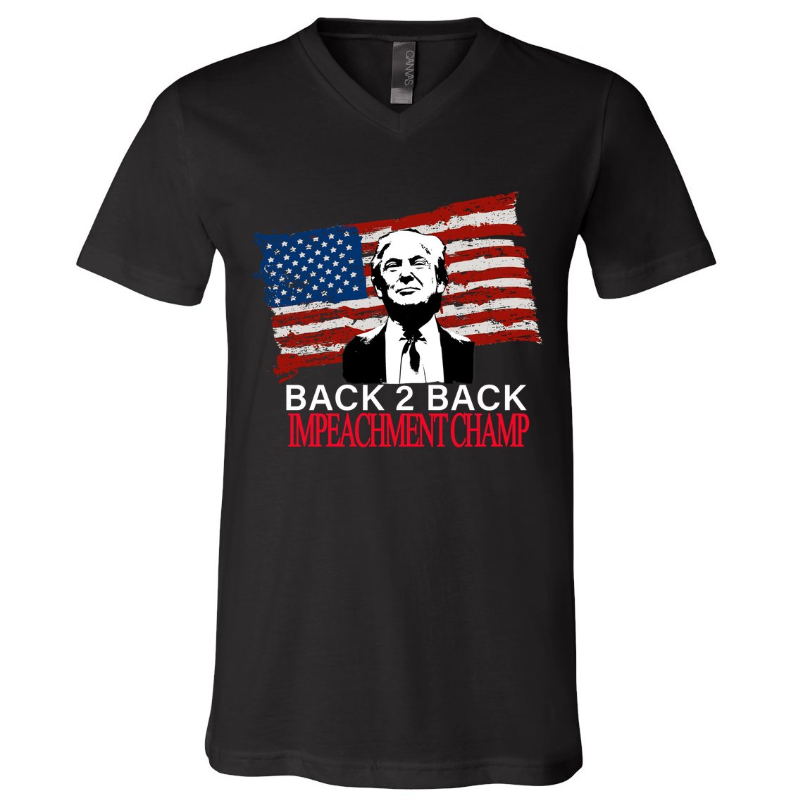 Back 2 Back Impeachment Champ V-Neck T-Shirt