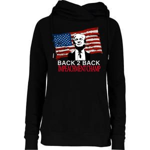 Back 2 Back Impeachment Champ Womens Funnel Neck Pullover Hood