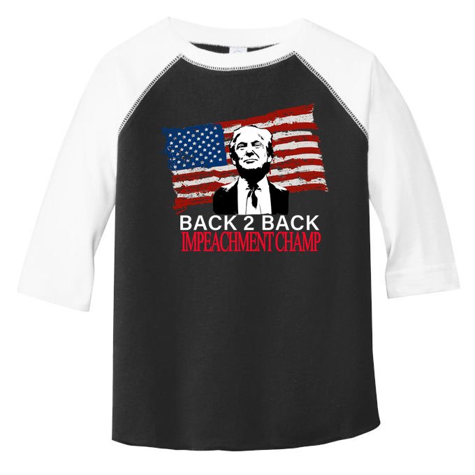Back 2 Back Impeachment Champ Toddler Fine Jersey T-Shirt