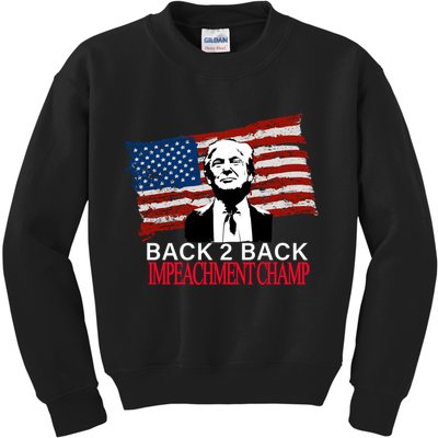 Back 2 Back Impeachment Champ Kids Sweatshirt