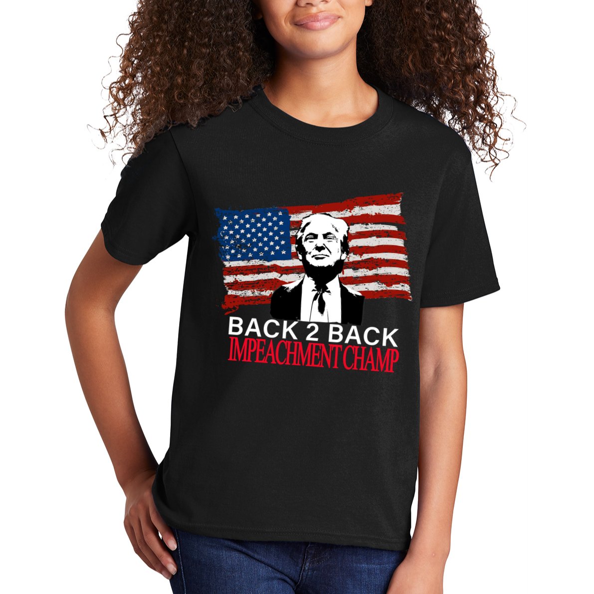 Back 2 Back Impeachment Champ Kids T-Shirt