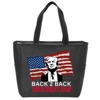 Back 2 Back Impeachment Champ Zip Tote Bag
