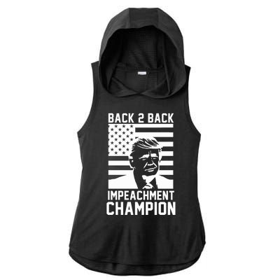 Back 2 Back Impeachment Champion Ladies PosiCharge Tri-Blend Wicking Draft Hoodie Tank