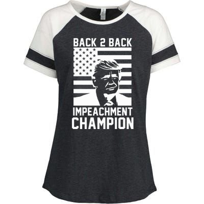 Back 2 Back Impeachment Champion Enza Ladies Jersey Colorblock Tee