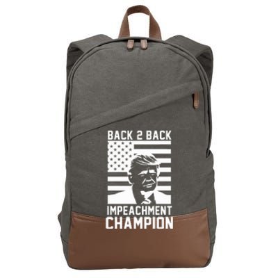 Back 2 Back Impeachment Champion Cotton Canvas Backpack