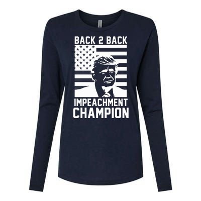 Back 2 Back Impeachment Champion Womens Cotton Relaxed Long Sleeve T-Shirt