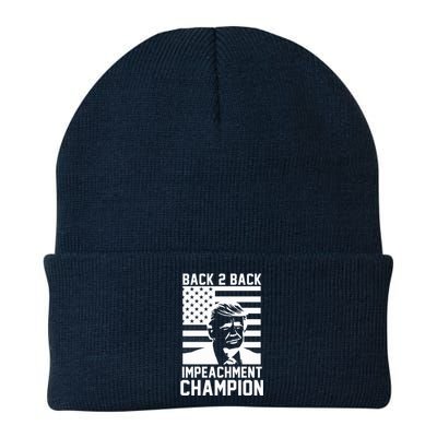 Back 2 Back Impeachment Champion Knit Cap Winter Beanie