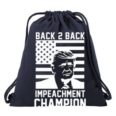 Back 2 Back Impeachment Champion Drawstring Bag