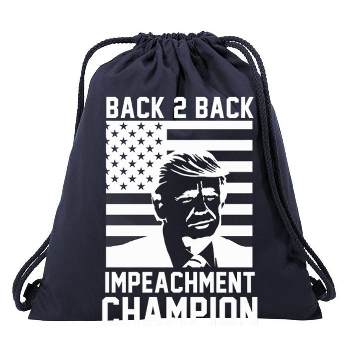 Back 2 Back Impeachment Champion Drawstring Bag