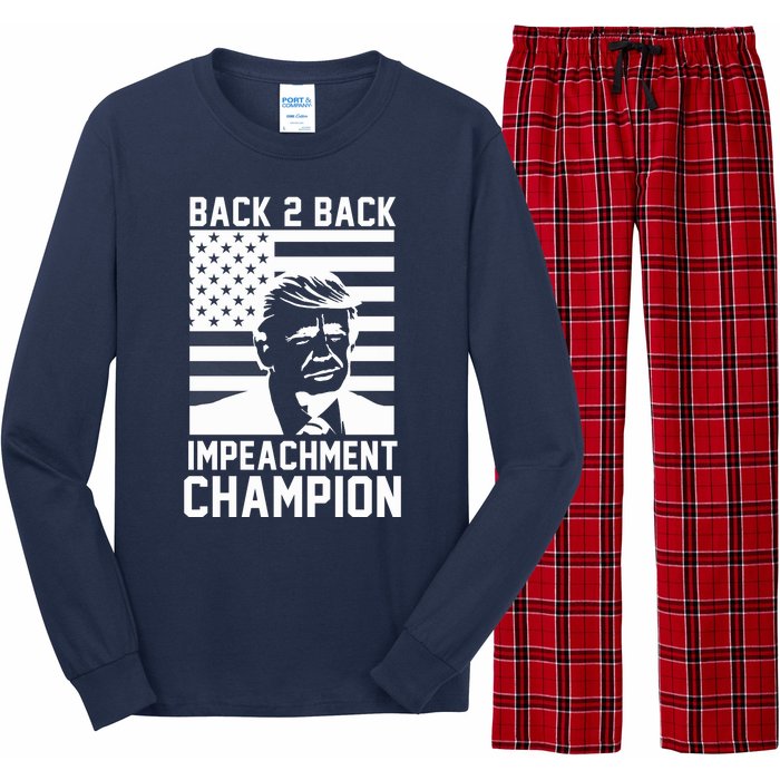 Back 2 Back Impeachment Champion Long Sleeve Pajama Set