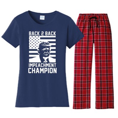 Back 2 Back Impeachment Champion Women's Flannel Pajama Set