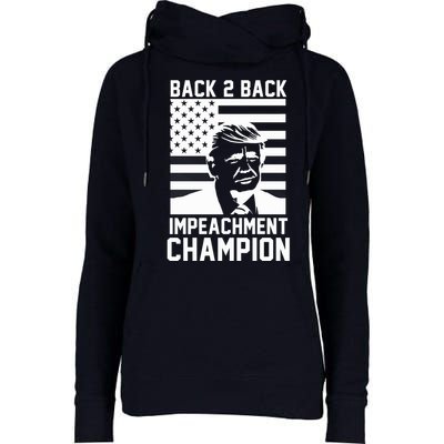 Back 2 Back Impeachment Champion Womens Funnel Neck Pullover Hood