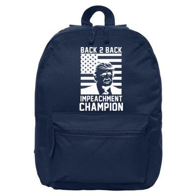 Back 2 Back Impeachment Champion 16 in Basic Backpack