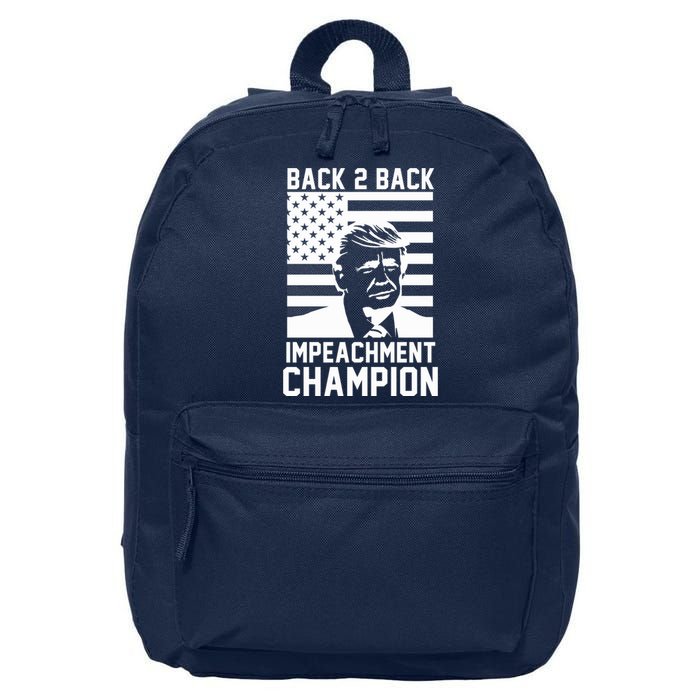 Back 2 Back Impeachment Champion 16 in Basic Backpack