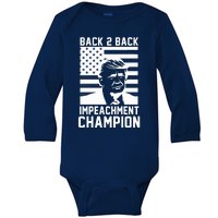 Back 2 Back Impeachment Champion Baby Long Sleeve Bodysuit