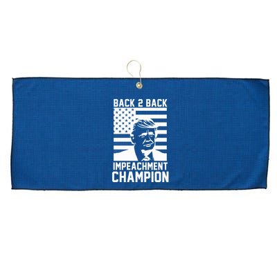 Back 2 Back Impeachment Champion Large Microfiber Waffle Golf Towel