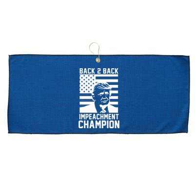 Back 2 Back Impeachment Champion Large Microfiber Waffle Golf Towel