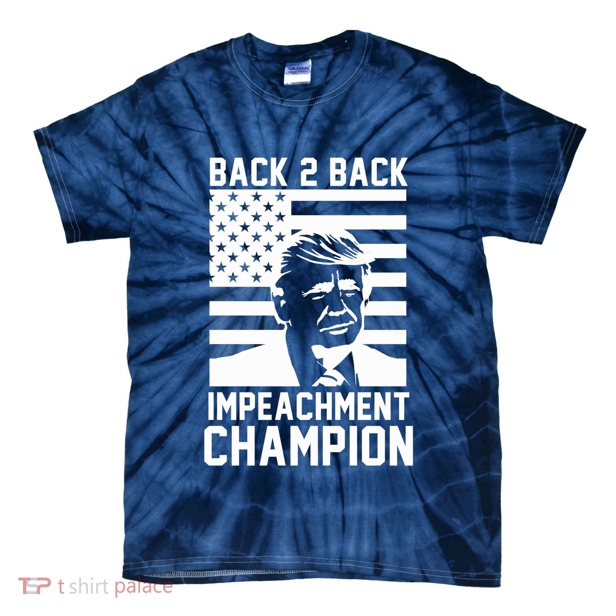 Back 2 Back Impeachment Champion Tie-Dye T-Shirt