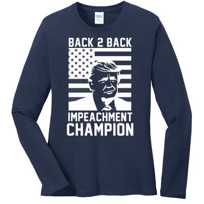 Back 2 Back Impeachment Champion Ladies Long Sleeve Shirt