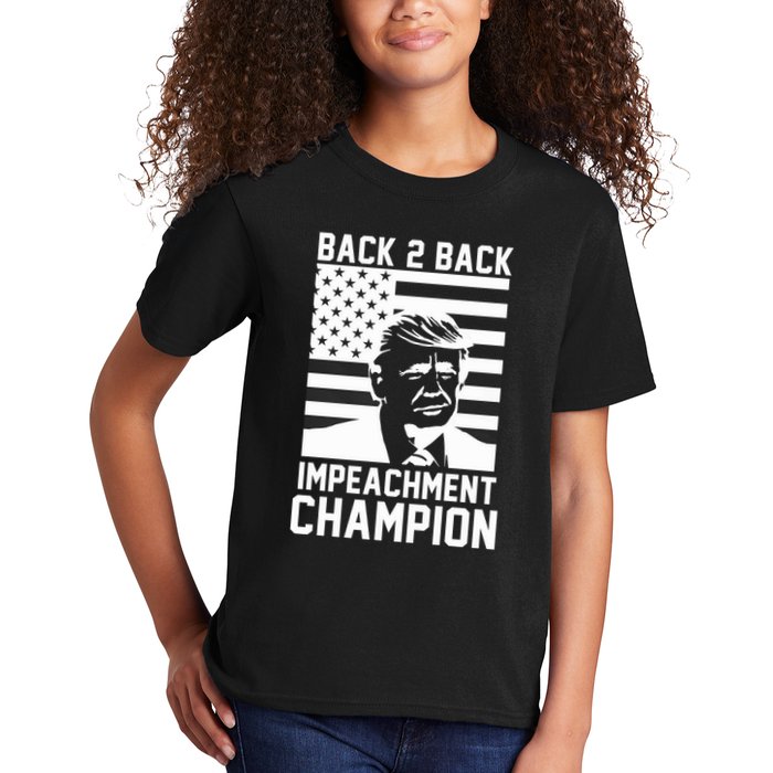 Back 2 Back Impeachment Champion Kids T-Shirt