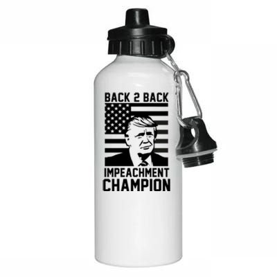 Back 2 Back Impeachment Champion Aluminum Water Bottle