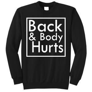 Back And Body Hurts Sweatshirt