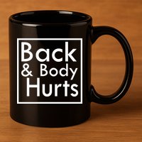 Back And Body Hurts 11oz C Handle Ceramic Mug
