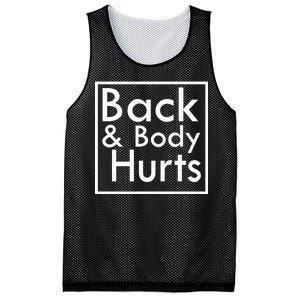 Back And Body Hurts Mesh Reversible Basketball Jersey Tank