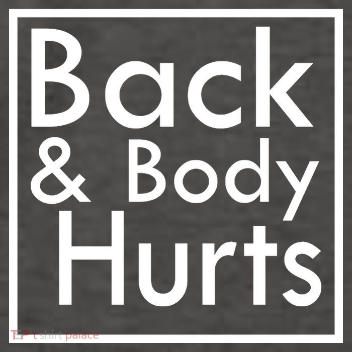 Back And Body Hurts Vector Backpack