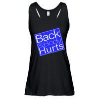 Back and Body Hurts Blue Logo Ladies Essential Flowy Tank