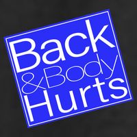 Back and Body Hurts Blue Logo Trucker Hat
