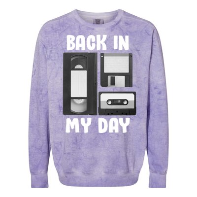 Back In My Day Colorblast Crewneck Sweatshirt