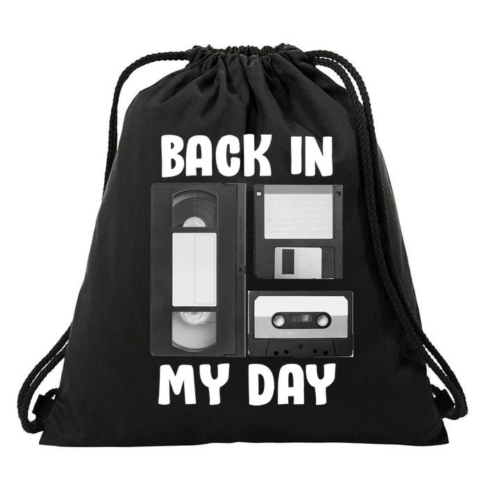 Back In My Day Drawstring Bag