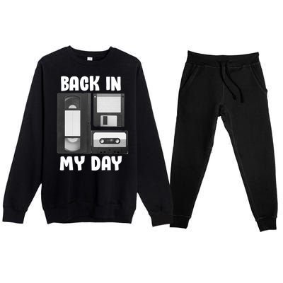 Back In My Day Premium Crewneck Sweatsuit Set