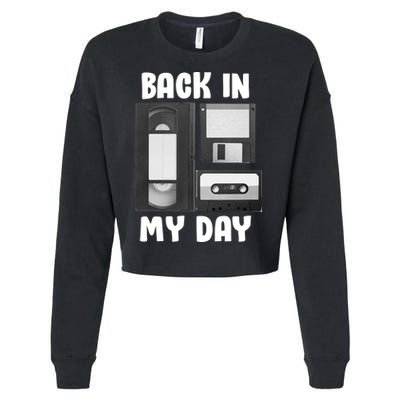 Back In My Day Cropped Pullover Crew