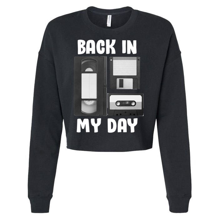Back In My Day Cropped Pullover Crew