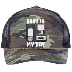 Back In My Day Retro Rope Trucker Hat Cap