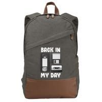 Back In My Day Cotton Canvas Backpack