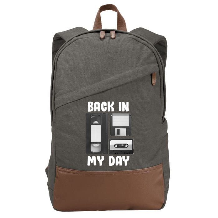 Back In My Day Cotton Canvas Backpack