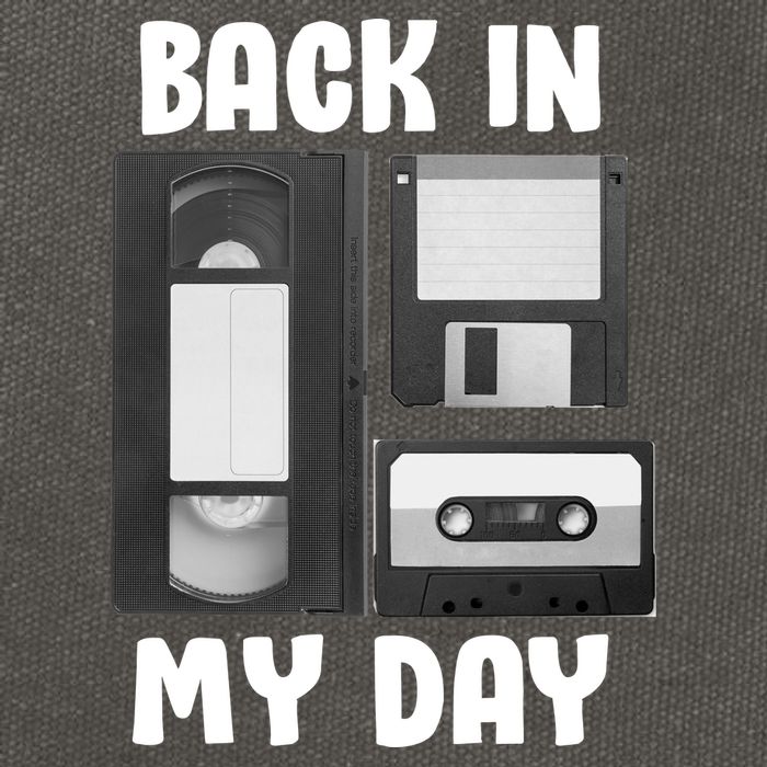 Back In My Day Cotton Canvas Backpack