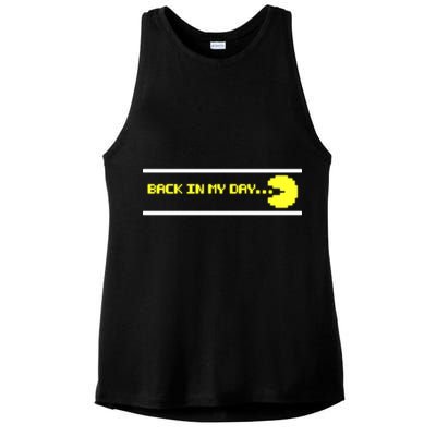 Back In My Day Retro Video Game Ladies PosiCharge Tri-Blend Wicking Tank