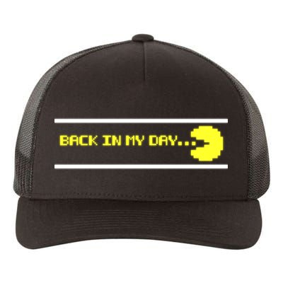 Back In My Day Retro Video Game Yupoong Adult 5-Panel Trucker Hat