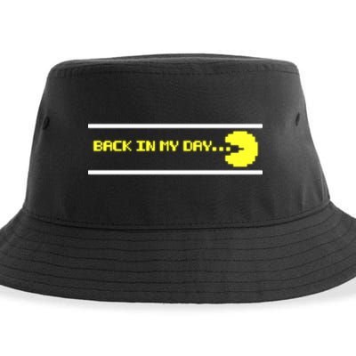 Back In My Day Retro Video Game Sustainable Bucket Hat