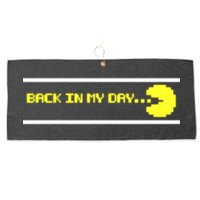 Back In My Day Retro Video Game Large Microfiber Waffle Golf Towel