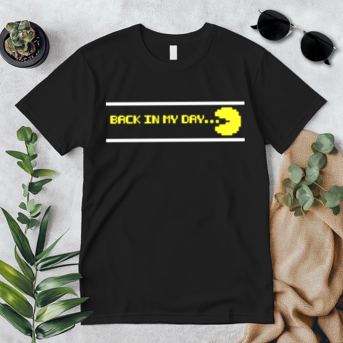 Back In My Day Retro Video Game Premium T-Shirt