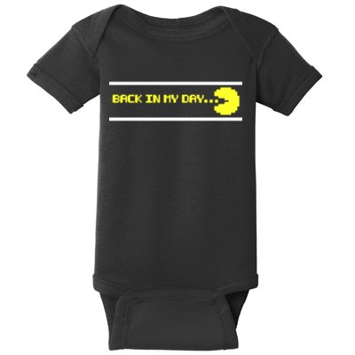 Back In My Day Retro Video Game Baby Bodysuit